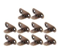 Healeved 10 Pièces Équerres Angle Renforcées Laiton T Forme Connecteurs Invisibles pour Meubles Étagères et Cabinets Supports Robustes pour Assemblage Rapide