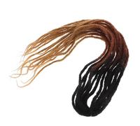 Healeved 10 Pièces Extensions de Cheveux Bouclés Dreadlocks Faux Cheveux Tresses Colorées pour Styles Hip Hop et Cosplay Dreads Design Unique et Flexible