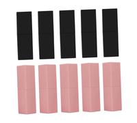 Healeved 10 pièces Lot de Tubes à Vides Mats Noirs et Roses Étanches et pour DIY à Rechargeables et Pratiques pour Voyage et Usage Quotidien