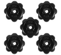 Healeved 10 Pièces Manette de Vanne pour Bouteille de Gaz Propane en Aluminium Noir, Design Antidérapant et Léger, pour Applications Industrielles et Résidentielles