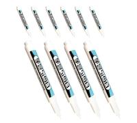 Healeved 10 Pièces Marqueur de Travail du Bois Blanc, Stylo Multi-usages | Écriture Fluide, Usage Prolongé, pour Art et Menuiserie, Outil Polyvalent de Construction