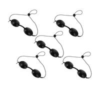 Healeved 10 Pièces Masque pour les yeux cache-oeil lunettes de lumière LED œil lunettes de sécurité uv ombre de protection des yeux protecteur oculaire à lumière LED Black