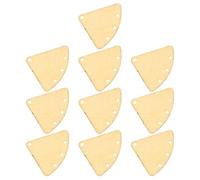 Healeved 10 Pièces Pendentifs Cuivre Forme Triangle Éventail Charms Géométriques pour Création de Bijoux DIY Ornements Durables pour Colliers Bracelets et Porte-clés