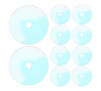 Healeved 10 Pièces Porte-clés Mini Album CD Rond en Plastique Léger, Pendentif Musical Vintage Polyvalent pour Décoration de Paquet ou Bureau, Présent pour Amateurs de Musique