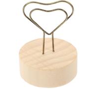 Healeved 10 Pièces Porte-Pince Photo en Bois et Fer Robuste, Support Mémo Créatif pour Décoration de Bureau et Photos, Design Délicat et Fonctionnel pour Maison
