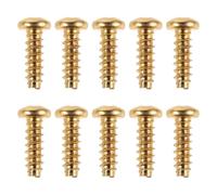 Healeved 10 vis de fixation pour tondeuse à cheveux - Vis de boîtier de tondeuse électrique - Pièces de rechange pour l'entretien de la à cheveux compatible avec Wahl 8504/1919 (doré)