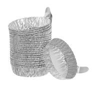 Healeved 100 Coupelles de Pesée en Aluminium Jetables, 60x52x15 Mm, Plats de Pesée de Laboratoire Précis pour Poudres et Liquides, Accessoires pour Équipement Laboratoire Industriel