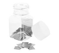Healeved 100 feuilles d'anode en zinc, électrodes en zinc pur de 0,39 po x 0,39 po, pour expériences d'enseignement de la physique et utilisation en laboratoire de galvanoplastie.