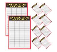 Healeved 100 Fiches d'Enregistrement d'Inspection en Papier Compactes pour Maintenance d'Équipements d'Entrepôt Étiquettes Pratiques pour Contrôle et Suivi Paquet de 100 Feuilles