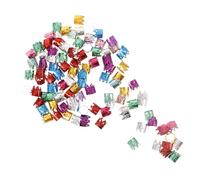Healeved 100 Pièces Accessoires Dreadlocks Aluminium Anneaux de Cheveux Forme de Couronne pour Tresses et Bijoux Capillaires Charms Élégants pour Variées