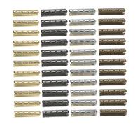 Healeved 100 pièces Embouts Lacets Métalliques Résistants pour Réparation Chaussures DIY Finitions Cuivre Couleurs Assorties Protection des Bouts de Lacets
