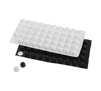 Healeved 100pcs Autocollants Silicone à Points Tactiles Élevés pour Personnes Malvoyantes ou Aveugles - Adhésifs Auto-collants Amovibles pour Réhabilitation à Domicile,