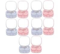 Healeved 10ensembles Étui à Lentilles De Portable avec Compartiments De Boîtes Élégantes pour Voyage Camping Et Activités Extérieures Ciel