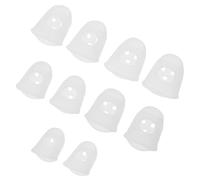 Healeved 10pcs Manchons de Silicone Flexibles et Petits pour Protection des Bouts de Doigts Adaptés la Pratique du Piano à Pouces Kalimba