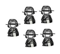 Healeved 10pièces Bonnets De Perruque u Dentelle Élastique Pour Fabrication De Perruques Caps Maille Respirante Pour Femmes Et Filles