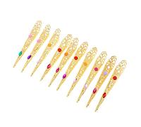 Healeved 10pièces Costume Accessoires Fantaisie Avec Anneaux De Doigts Pour Reine Décoration Pour Cosplay Et