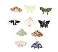 Healeved 10pièces Lot De Broches Pour Vêtements Sacs Et Décorations Badge Broche Alliage