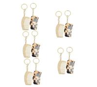 Healeved 10pièces Peigne Détangling Avec Porte-clés Peigne De Voyage Pratique Pour Types De Cheveux Et Léopard Accessoire Pour Maintenir Votre Coiffure Déplacement
