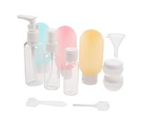 Healeved 11pièces Set de Flacons de Voyage pour Produits de Toilette et Lotions Petits Contenants Rechargeables pour Shampoings et Crèmes Indispensables Voyage