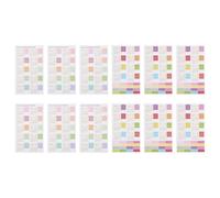 Healeved 12 Autocollants Index Calendrier 2022-2023 Séparateurs Autocollants Colorés pour Agenda Étiquettes Adhésives Mensuelles Papier Écologique Organisation Bureau et Planification