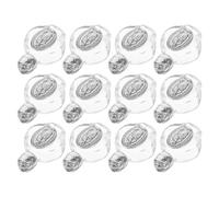 Healeved 12 Pièces Bouteille en Verre de 15ml pour Eau Bénite, Petit Récipient Spirituel pour Cérémonies Chrétiennes de Baptême, Clarté et Amélioration du Rituel Religieux