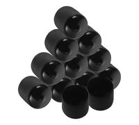 Healeved 12 Pièces Capuchon de Protection en Pvc Noir 25mm Résistant la Température Design Compact pour Bouchon de Tuyau et Couvercle à Vis Industriel