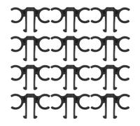 Healeved 12 Pièces Clip pour Bâtons de Randonnée en PVC Résistant à l'usure, Connecteur Léger de 8 pour Bâtons de Marche de 18mm, pour Activités Outdoor et Voyage