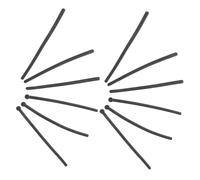 Healeved 12 Pièces Couvre-jambes De Lunettes Câble D'alimentation Oreillettes Connecteur De Connexions Communes Connecteurs Modifiés Lunettes De Réparation Chapeau Gland Black Gel De Silice