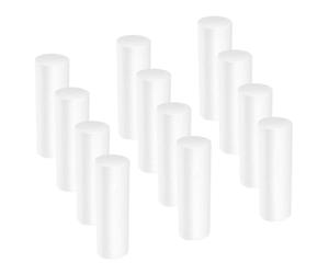 Healeved 12 Pièces Cylindre en Mousse Forme Géométrique pour Garçon et | Écume Solide, Prise Facile, Usage en Atelier et Cours de Maths, pour Jeunes Apprenants