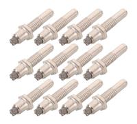 Healeved 12 Pièces Embouts de Rechange en Acier Tungstène pour Bâtons de Randonnée, Accessoires Hexagonaux Solide, Installation Rapide, Adaptés la Marche Nordique et Alpinisme