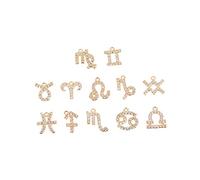 Healeved 12 Pièces Lot De Clous D'oreilles Cuivre Avec Pendentifs Forme Des Astres Bijoux D'oreilles Élégants