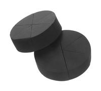 Healeved 12 Pièces Oeuf de beauté éponge maquillage essence Se maquiller poudre rose houppette cosmétique bouffée triangle de maquillage Polyuréthane hydrophile Black