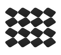 Healeved 12 Pièces Plaque Métallique Adhésive Noire Ultra Fine en Fer Rectangulaire pour Support Magnétique de Téléphone Portable, pour Voiture et Coque de Téléphone