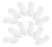 Healeved 12 Pièces Pour Les Yeux Jetable Réutilisable Lumière Nuit Jeu Masques Pour Les Yeux Gonflés Bateau à Vapeur Couvre-yeux Confortables Écouteurs Blanche Polyester