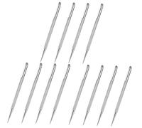 Healeved 12 Pièces poussoir d'art d'ongle herramienta pour ongles gel ongle gel nail coupe-ongles tondeuse outil pousse-ongles poussoir cuticule pour ongle Acier inoxydable Silver