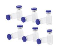Healeved 12 pièces Small Glass Sampling Vials With Caps Reusable Liquid And Powder Storage Bottles For Laboratory Travel And Essential Oils