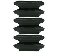 Healeved 12 plateaux verts pour centres de table floraux : bases rectangulaires pour compositions, bols en mousse plastique pour décorations d'église et de mariage, 22 cm × 17 cm × 5 cm