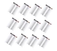 Healeved 12feuilles Autocollants pour Sourcils Transferts Artificiels Outils de Maquillage Pochoirs de Tatouage