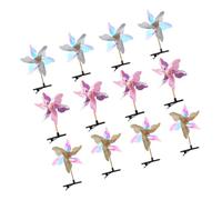 Healeved 12pièces Clips à Cheveux Mignonnets Forme De Moulin à Vent Avec Paillettes Accessoires De Cheveux Pour Pour Occasions Spéciales