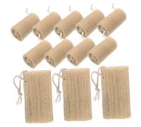 Healeved 12pièces Éponge Loofah Naturelle Exfoliante pour Corps Bain et Douche Lot de Éponges de Luffa pour Femmes et Hommes Réutilisable Chez Soi et Voyage