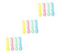 Healeved 12pièces Peigne De Massage Pour Garçon Fille Avec Dents Ronde Bleu Rose Vert Jaune Outil De Soins Sûr Né