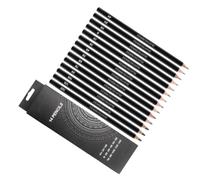 Healeved 14 Pièces Crayons à Dessin en Graphite Noir, pour Artistes et | Bois et Graphite, Écriture Fluide, Format Portable, pour Croquis, Ombrage et Peinture, Lot Pratique