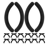 Healeved 144 Pièces Recharges Caoutchouc Recourbe-cils Souples Coussinets de Remplacement Noir pour Accessoires Maquillage Voyage