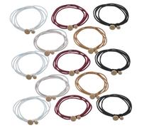 Healeved 15 Pièces Hair Tie Bracelets With Metal Buckle Elastic Ponytail Holders For Women No Hair Damage Lightweight Portable For Daily Sports Travel And Work Multiple Colors