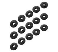 Healeved 15 Rondelles Anti-Boue en Plastique pour Bâtons de Randonnée Diamètre 35 CM Accessoires Amovibles Noirs Pièces Détachées pour Trekking et Camping en Extérieur