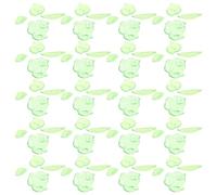 Healeved 150 Pièces Perles et Breloques en Acrylique Vert de Feuille D'érable, Accessoires Faciles à Assembler pour Création de Bijoux Diy, Décoration Polyvalente pour Espaces Faits Main