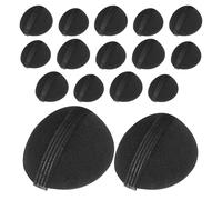Healeved 16 coussinets de volume en mousse pour chignon - Outils de coiffage DIY pour chignons volumineux - Coussinets invisibles et rehausseurs de - Inserts en mousse douce pour cheveux fins
