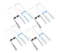 Healeved 16 Paires Lot de Bouchons D'oreille Étanches en Silicone Réutilisables avec Corde pour Natation et Activités Aquatiques, Confort pour Voyages et Sports