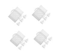 Healeved 16 Pièces Lot de Pochettes Maille Brodée à Cordon de Serrage Sacs de Rangement Transparents pour Bijoux Petits Cadeaux Maquillage et Accessoires Pochettes Favor pour Fête et Voyage