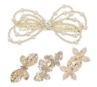 Healeved 16pièces Barrettes à Cheveux Avec Fleurs Et Perles Accessoires Brillants Pour Femmes Et Filles